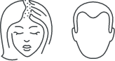 Group 310 male and female hair icon